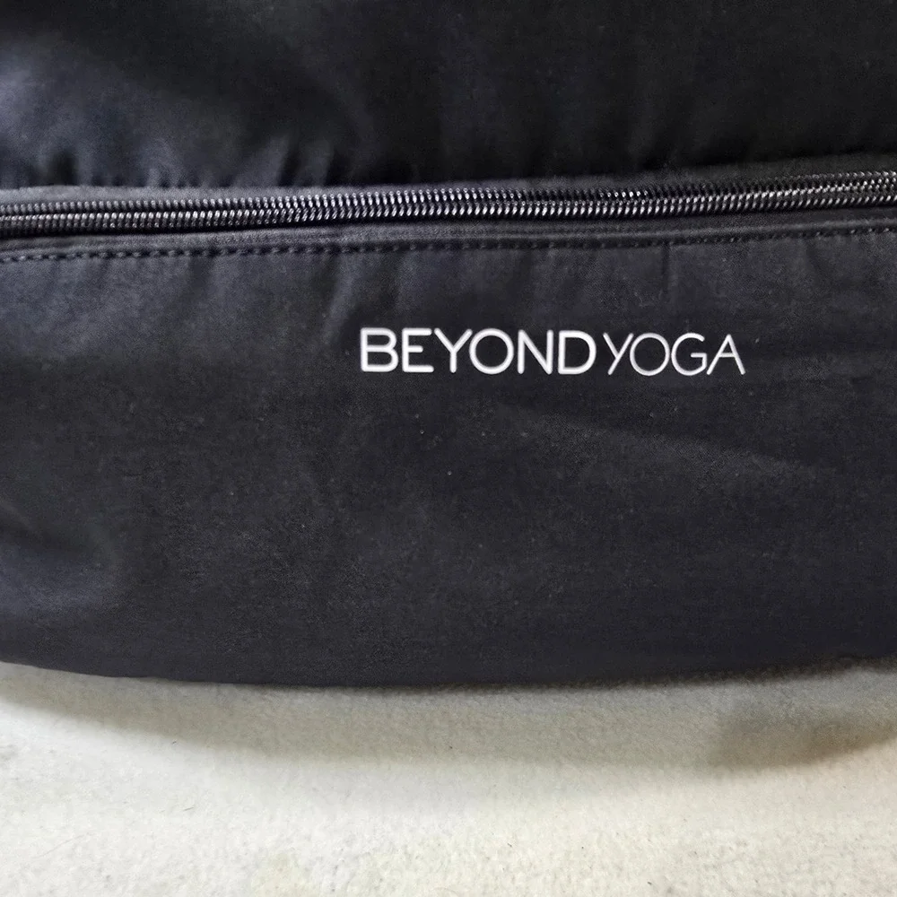 Black Drawstring Beyond‎ Yoga Gym Backpack Convertible Unisex Bag